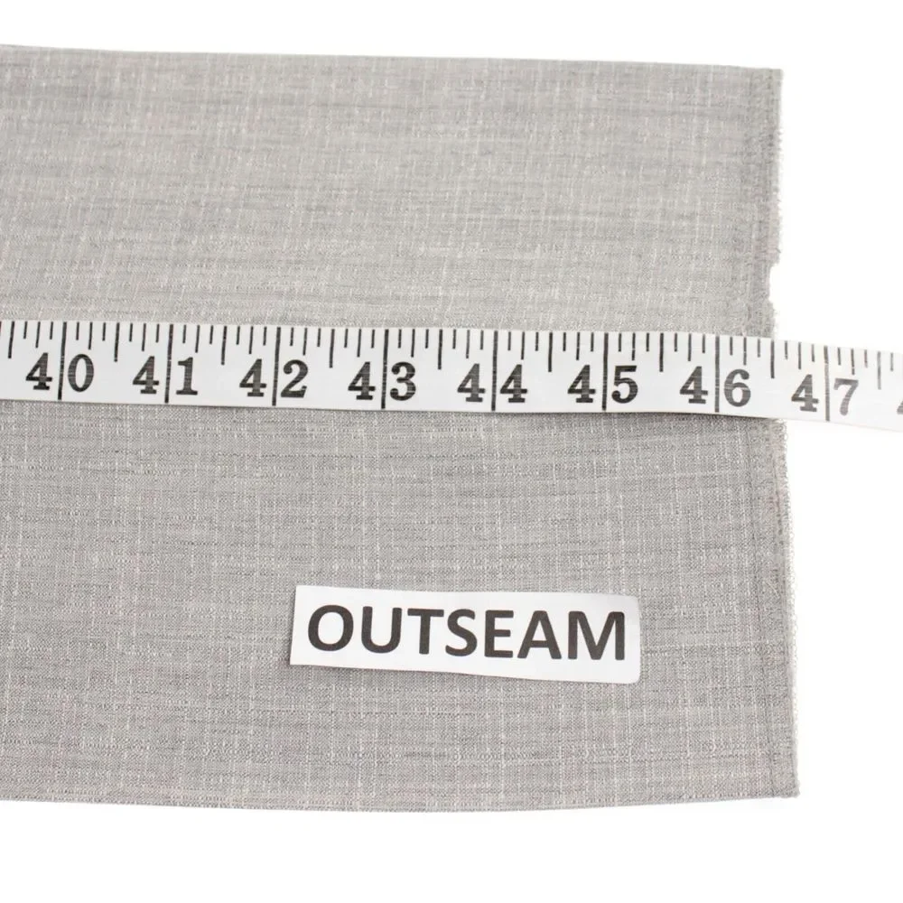 PT01 NWT Flat Front Dress Pants Size 50 34 US Solid Light Gray Melange 100% Wool - Picture 10 of 11